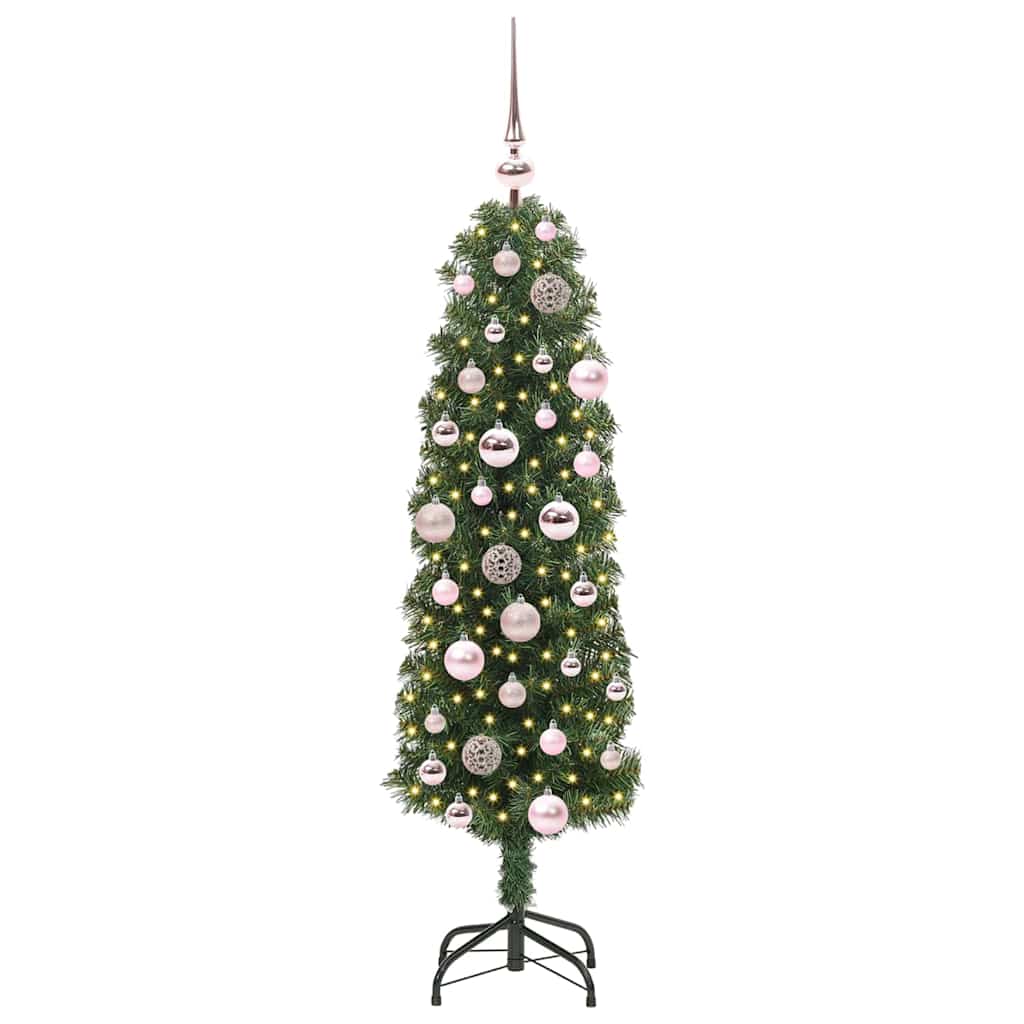 Artificial Christmas Tree with 150 LEDs with Stand Green 120 cm